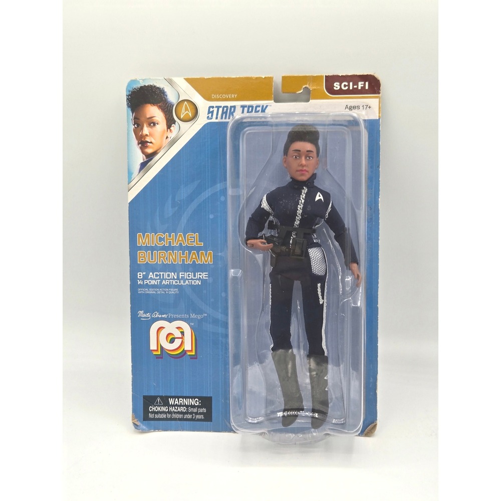 Star Trek Discovery Michael Burnham 8" Action Figure‎ Mego Sci-Fi Ages 17+